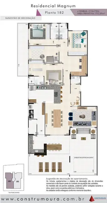 Cobertura com 4 quartos à venda, 176m2 em Mongagua - SP - imagem 3 Foto 3 de Cobertura com 4 quartos à venda, 176m2 em Mongagua - SP