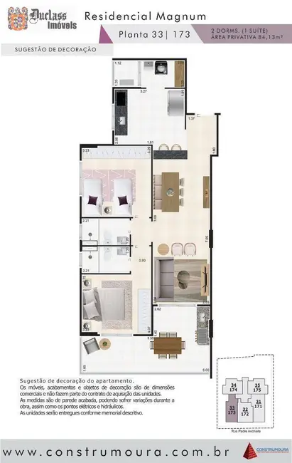 Apartamento com 2 quartos à venda, 84m2 em Mongagua - SP - imagem 2 Foto 2 de Apartamento com 2 quartos à venda, 84m2 em Mongagua - SP