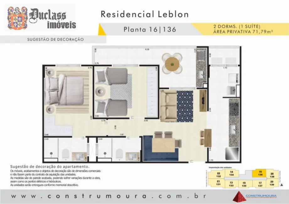 Foto 3 de Apartamento com 2 quartos à venda, 71m2 em Centro, Mongagua - SP