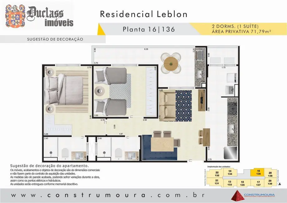 Foto 3 de Apartamento com 2 quartos à venda, 72m2 em Centro, Mongagua - SP