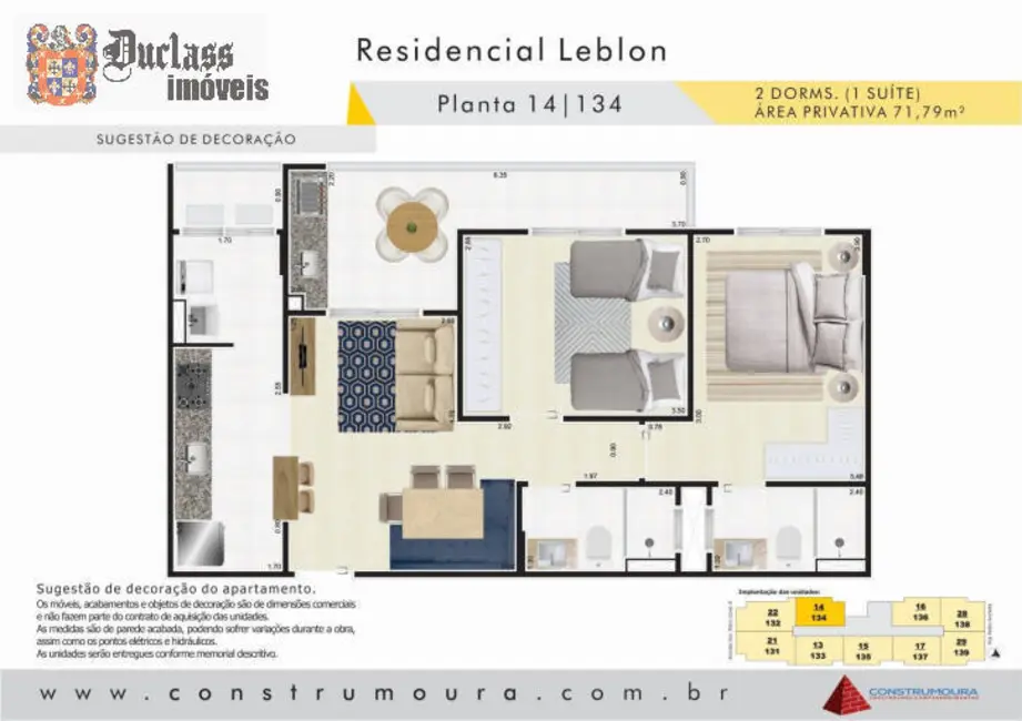 Foto 3 de Apartamento com 2 quartos à venda, 71m2 em Centro, Mongagua - SP