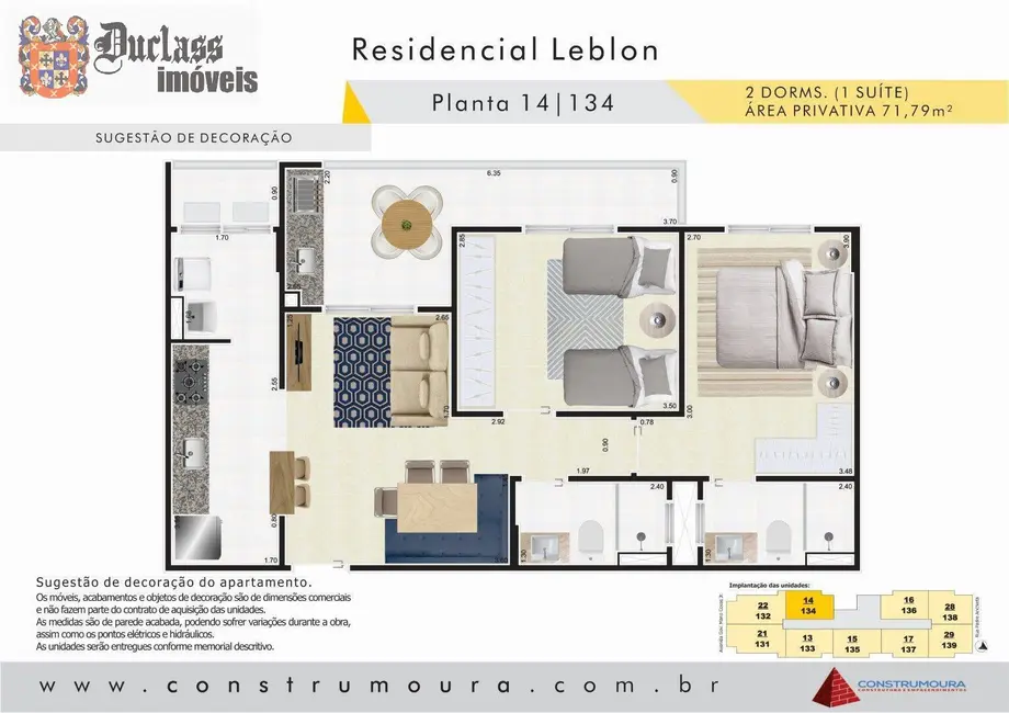 Foto 3 de Apartamento com 2 quartos à venda, 72m2 em Centro, Mongagua - SP