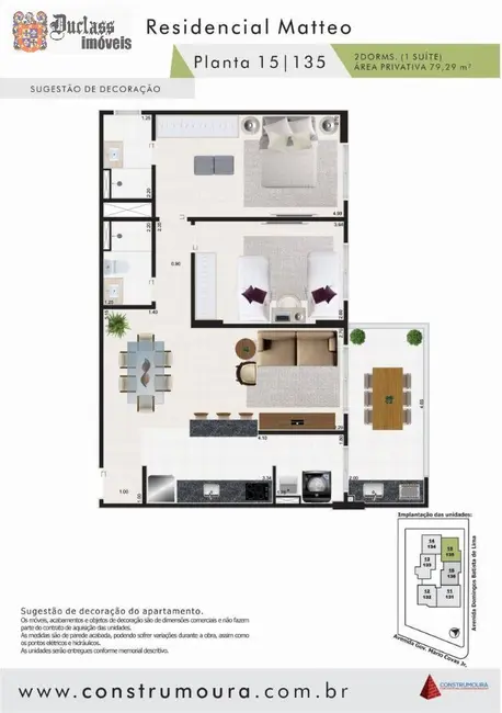 Foto 2 de Apartamento com 2 quartos à venda, 79m2 em Mongagua - SP