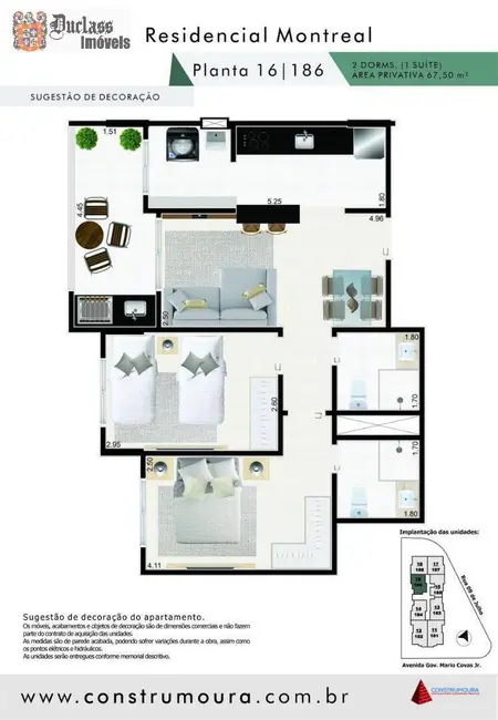 Foto 2 de Apartamento com 2 quartos à venda, 68m2 em Mongagua - SP