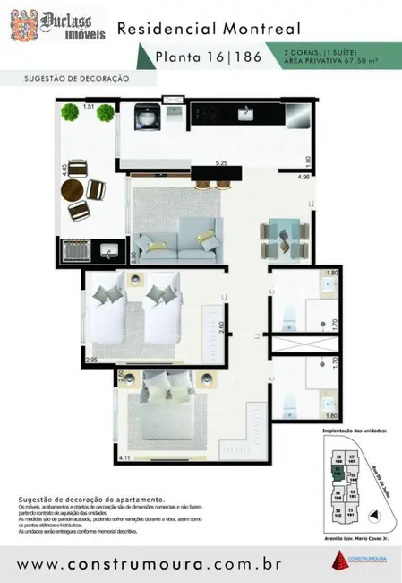 Foto 2 de Apartamento com 2 quartos à venda, 67m2 em Mongagua - SP