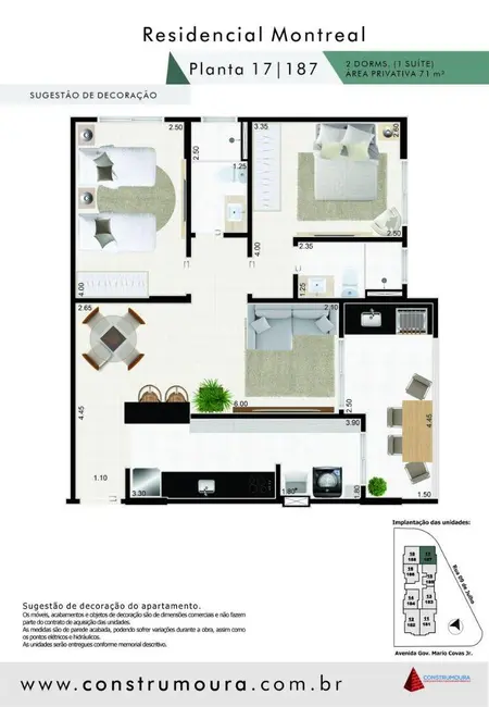 Foto 3 de Apartamento com 2 quartos à venda, 71m2 em Mongagua - SP
