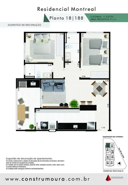 Foto 2 de Apartamento com 2 quartos à venda, 71m2 em Mongagua - SP