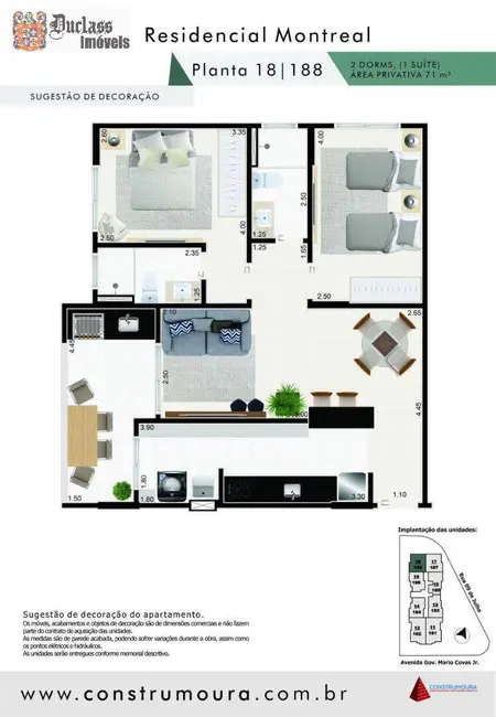 Foto 2 de Apartamento com 2 quartos à venda, 71m2 em Mongagua - SP