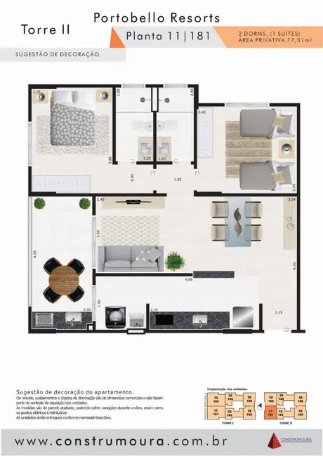 Apartamento com 2 quartos à venda, 77m2 em Centro, Mongagua - SP - imagem 2 Foto 2 de Apartamento com 2 quartos à venda, 77m2 em Centro, Mongagua - SP