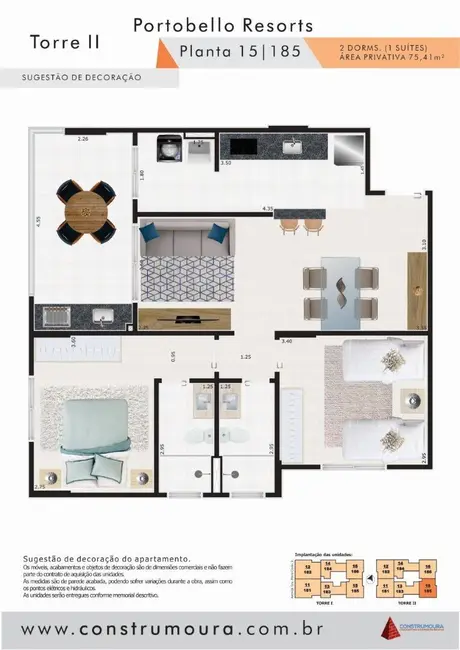 Apartamento com 2 quartos à venda, 75m2 em Centro, Mongagua - SP - imagem 2 Foto 2 de Apartamento com 2 quartos à venda, 75m2 em Centro, Mongagua - SP