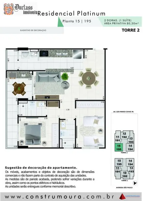 Apartamento com 2 quartos à venda, 80m2 em Centro, Mongagua - SP - imagem 3 Foto 3 de Apartamento com 2 quartos à venda, 80m2 em Centro, Mongagua - SP
