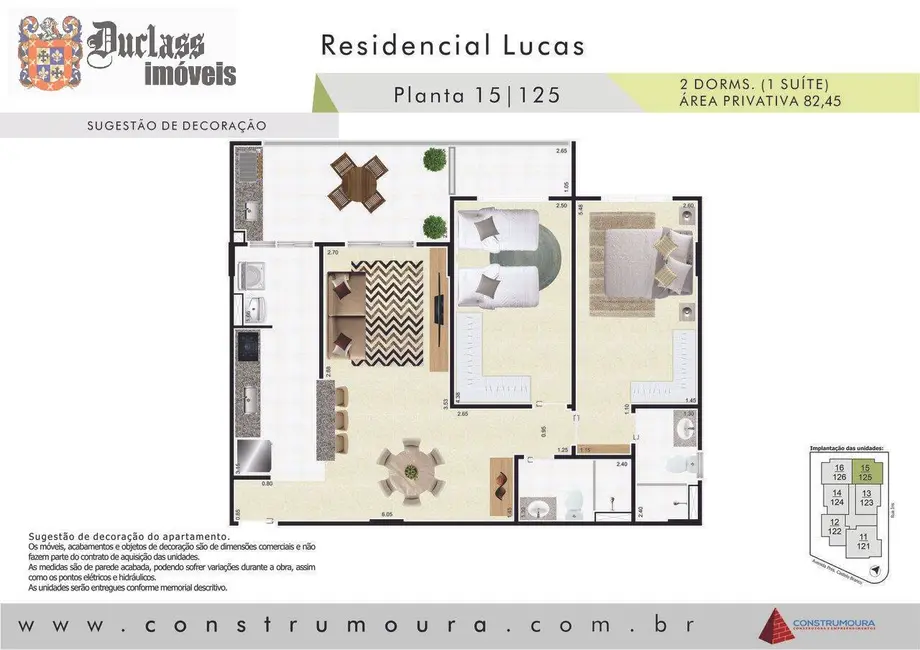 Foto 2 de Apartamento com 2 quartos à venda, 82m2 em Real, Praia Grande - SP