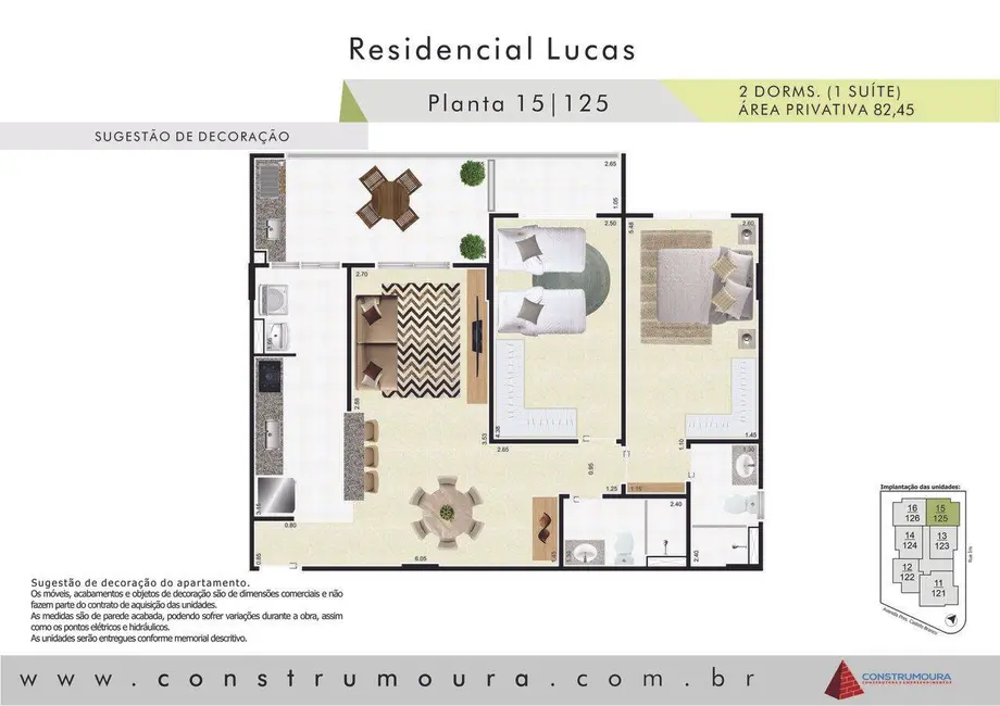 Foto 2 de Apartamento com 2 quartos à venda, 82m2 em Real, Praia Grande - SP