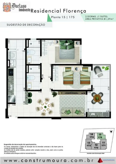 Foto 3 de Apartamento com 2 quartos à venda, 81m2 em Aviação, Praia Grande - SP