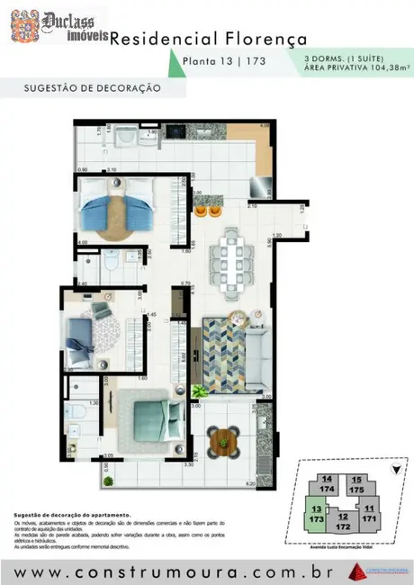 Apartamento com 3 quartos à venda, 104m2 em Aviação, Praia Grande - SP - imagem 3 Foto 3 de Apartamento com 3 quartos à venda, 104m2 em Aviação, Praia Grande - SP