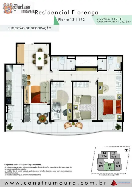 Apartamento com 3 quartos à venda, 104m2 em Aviação, Praia Grande - SP - imagem 3 Foto 3 de Apartamento com 3 quartos à venda, 104m2 em Aviação, Praia Grande - SP