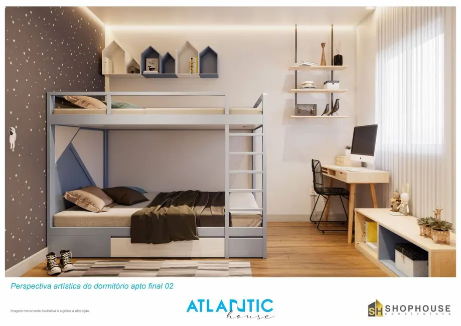 Foto 5 de Apartamento com 1 quarto à venda, 39m2 em Maracanã, Praia Grande - SP