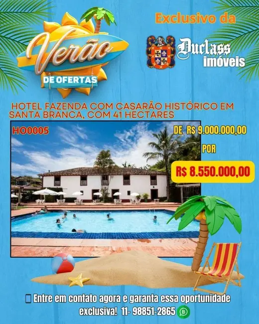 Hotel / Motel com 31 quartos à venda, 4062m2 em Santa Branca - SP - imagem 1 Foto 1 de Hotel / Motel com 31 quartos à venda, 4062m2 em Santa Branca - SP