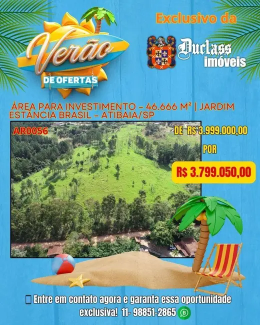 Foto 1 de Sala Comercial à venda, 46666m2 em Jardim Estância Brasil, Atibaia - SP