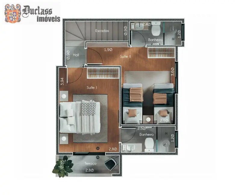 Foto 5 de Sobrado com 2 quartos à venda, 86m2 em Mongagua - SP