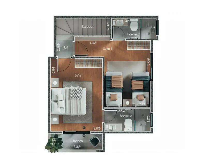 Foto 5 de Sobrado com 2 quartos à venda, 86m2 em Mongagua - SP