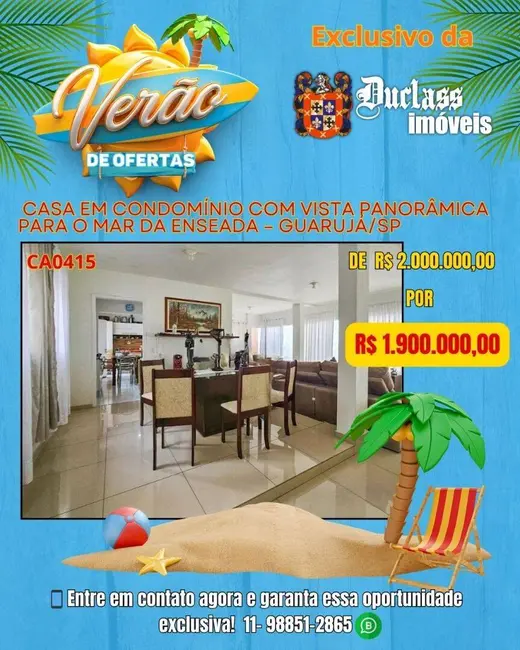 Foto 1 de Casa com 5 quartos à venda, 300m2 em Guaruja - SP