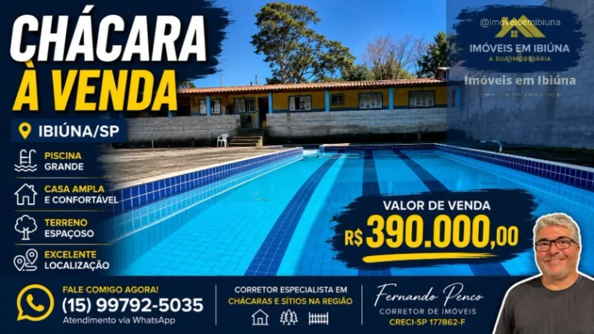 Foto 1 de Chácara com 4 quartos à venda, 1600m2 em Ibiuna - SP