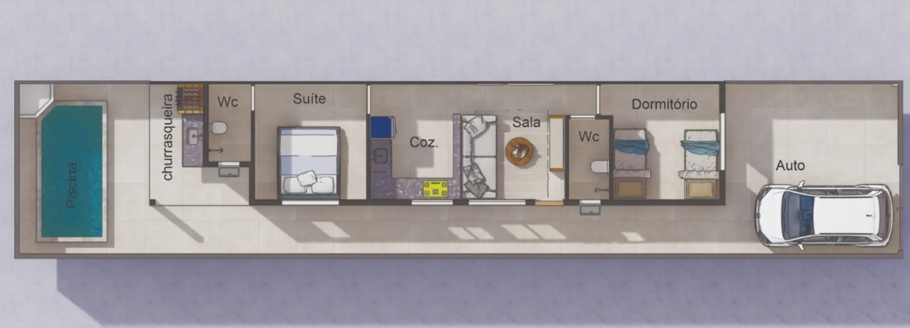 Foto 6 de Casa com 2 quartos à venda, 54m2 em Itanhaem - SP