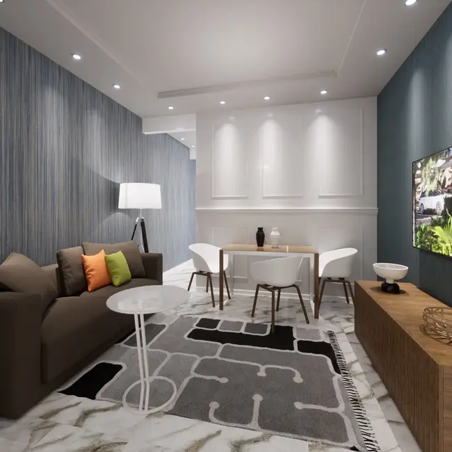 Foto 4 de Casa de Condomínio com 1 quarto à venda, 40m2 em Aviação, Praia Grande - SP