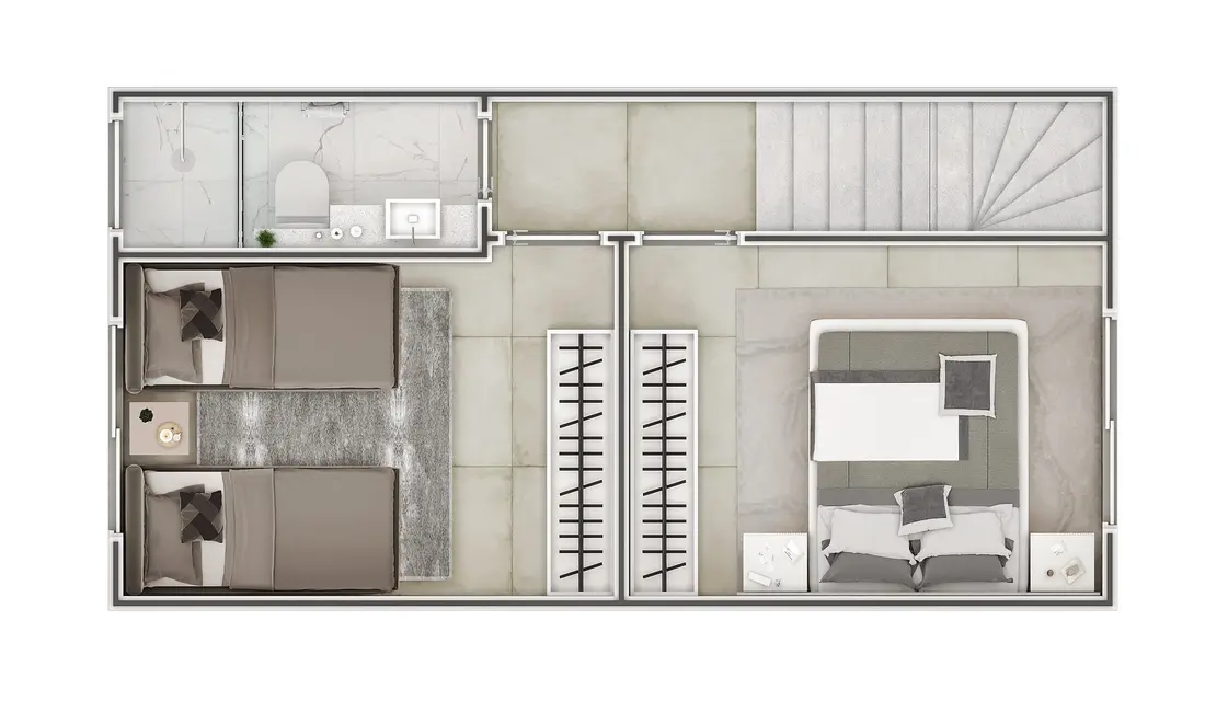 Casa com 2 quartos à venda, 51m2 em Guilhermina, Praia Grande - SP - imagem 4 Foto 4 de Casa com 2 quartos à venda, 51m2 em Guilhermina, Praia Grande - SP