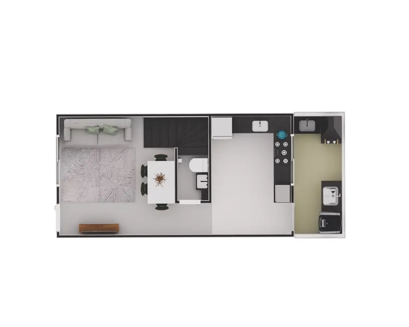 Foto 6 de Casa de Condomínio com 2 quartos à venda, 43m2 em Ocian, Praia Grande - SP