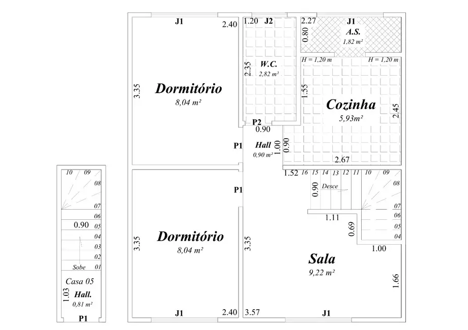 Foto 6 de Casa de Condomínio com 2 quartos à venda, 42m2 em Antártica, Praia Grande - SP