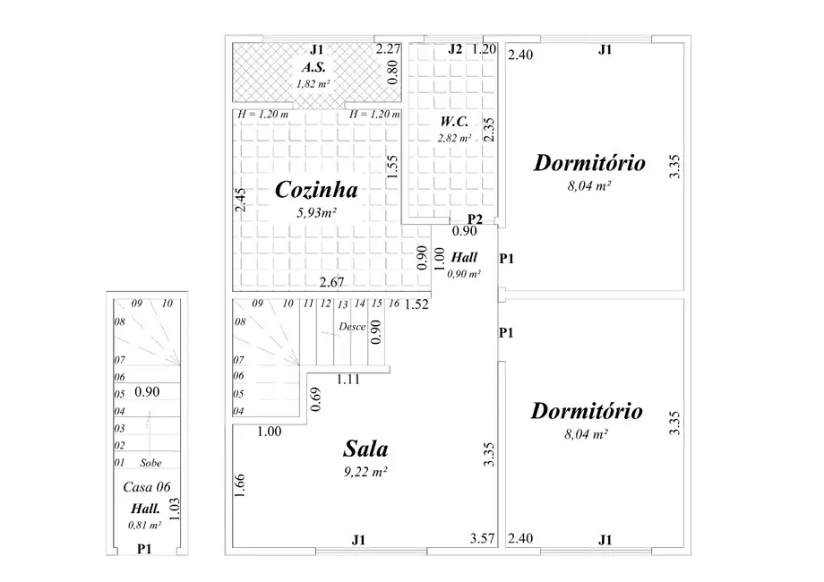 Foto 9 de Casa de Condomínio com 2 quartos à venda, 42m2 em Antártica, Praia Grande - SP