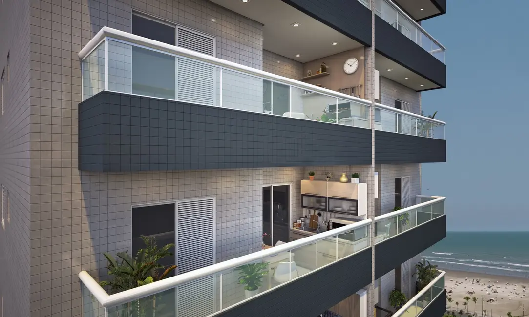 Foto 6 de Apartamento com 1 quarto à venda, 37m2 em Aviação, Praia Grande - SP