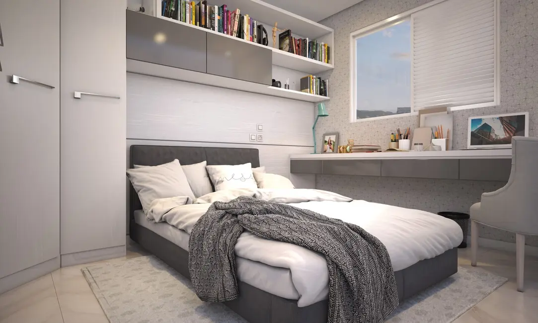 Foto 3 de Apartamento com 1 quarto à venda, 37m2 em Aviação, Praia Grande - SP