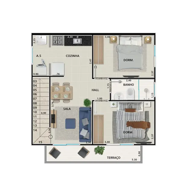 Foto 1 de Casa com 2 quartos à venda, 45m2 em Vila Sônia, Praia Grande - SP