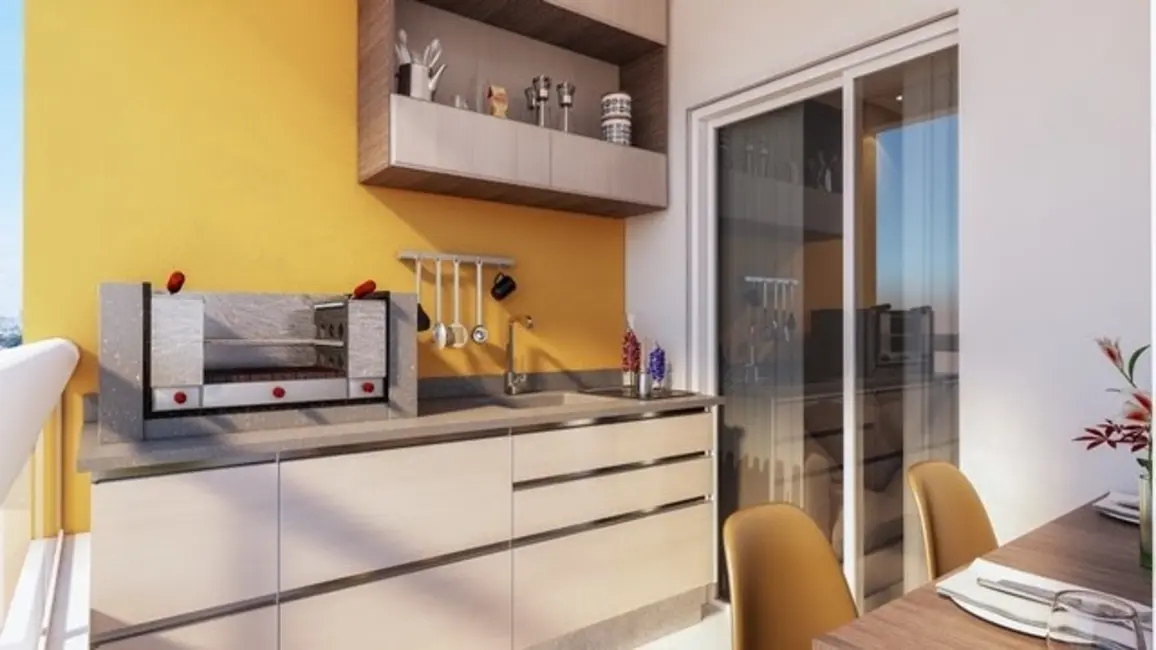 Foto 2 de Apartamento com 2 quartos à venda, 57m2 em Boqueirão, Praia Grande - SP