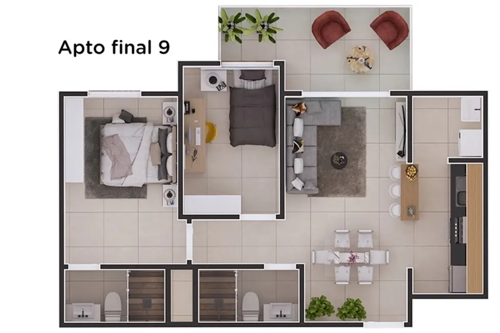 Foto 9 de Apartamento com 2 quartos à venda, 67m2 em Centro, Itanhaem - SP