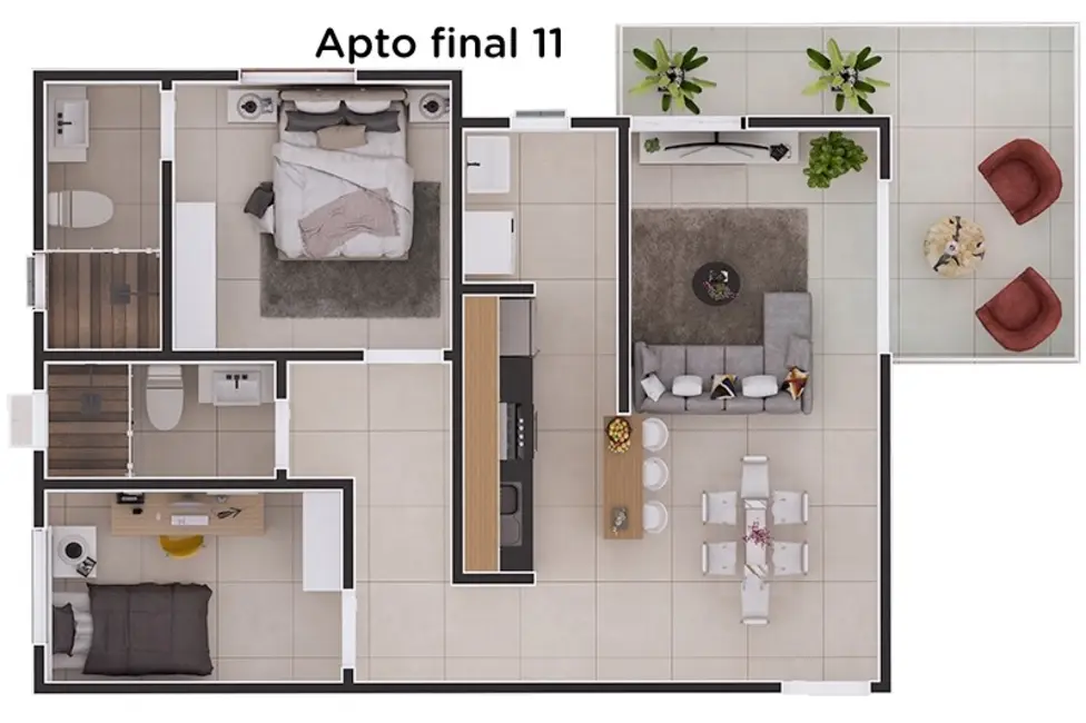 Foto 8 de Apartamento com 2 quartos à venda, 67m2 em Centro, Itanhaem - SP