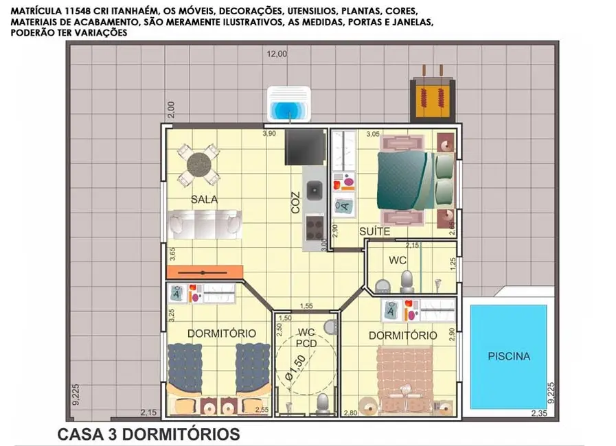 Casa de Condomínio com 1 quarto à venda, 48m2 em Itanhaem - SP - imagem 4 Foto 4 de Casa de Condomínio com 1 quarto à venda, 48m2 em Itanhaem - SP