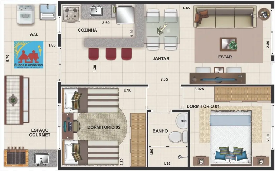 Foto 6 de Casa com 2 quartos à venda, 45m2 em Itanhaem - SP