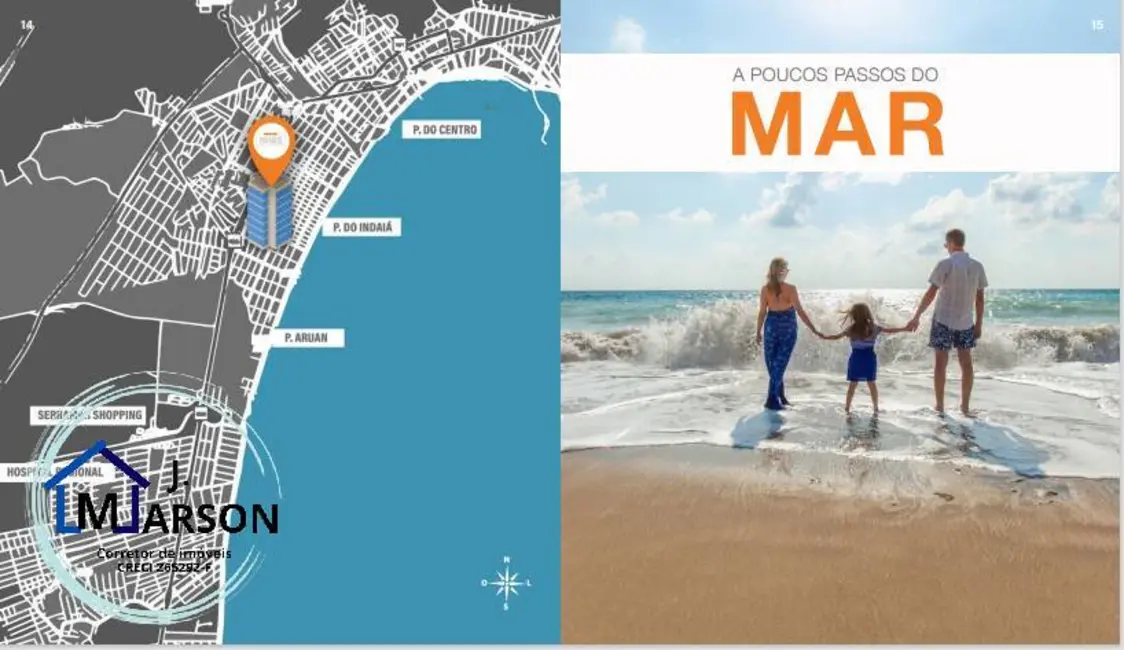 Foto 6 de Apartamento com 1 quarto à venda, 54m2 em Parque Balneário Poiares, Caraguatatuba - SP