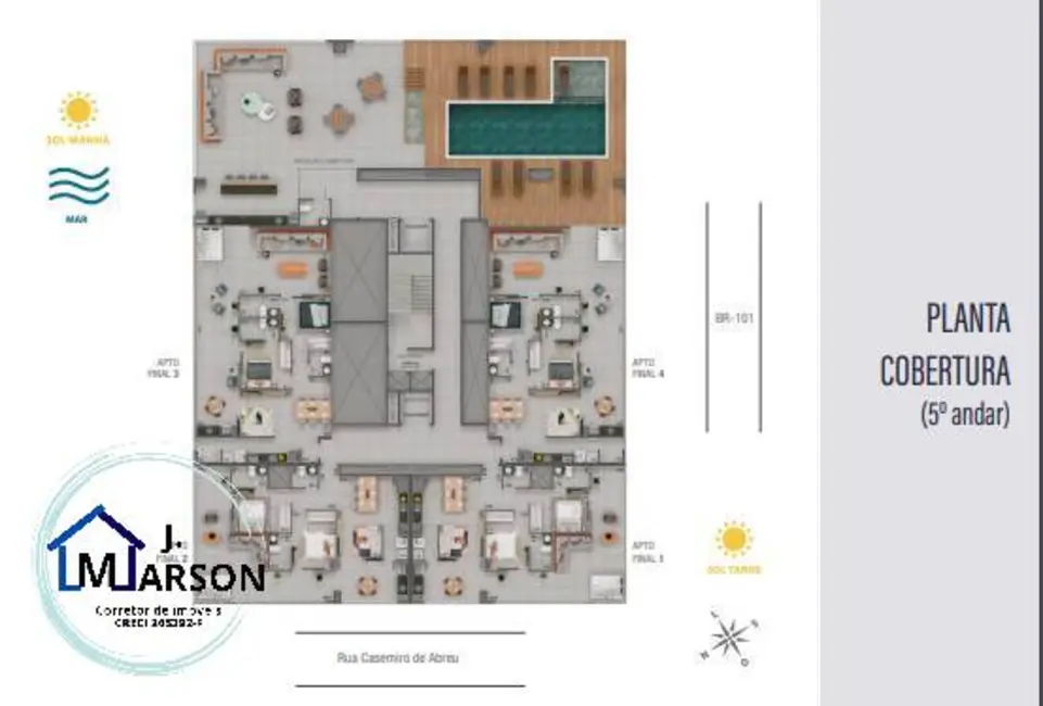 Foto 4 de Apartamento com 2 quartos à venda, 107m2 em Ubatuba - SP