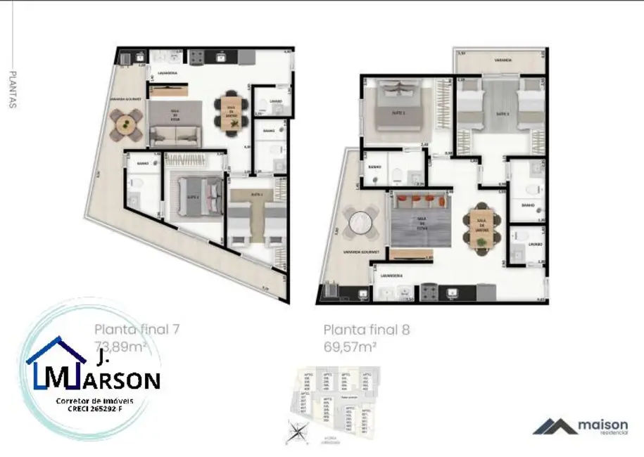 Foto 7 de Apartamento com 2 quartos à venda, 73m2 em Ubatuba - SP