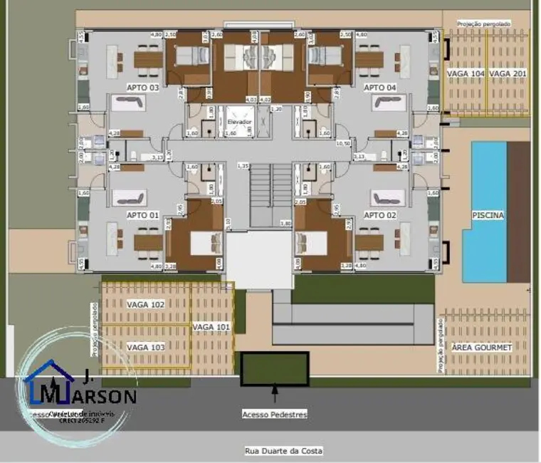 Foto 8 de Apartamento à venda, 54m2 em Parque Balneário Poiares, Caraguatatuba - SP