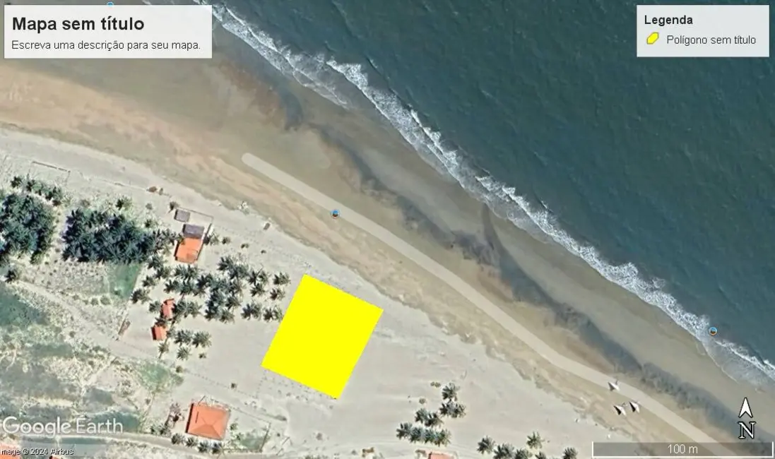 Foto 1 de Terreno / Lote à venda, 3800m2 em Amontada - CE