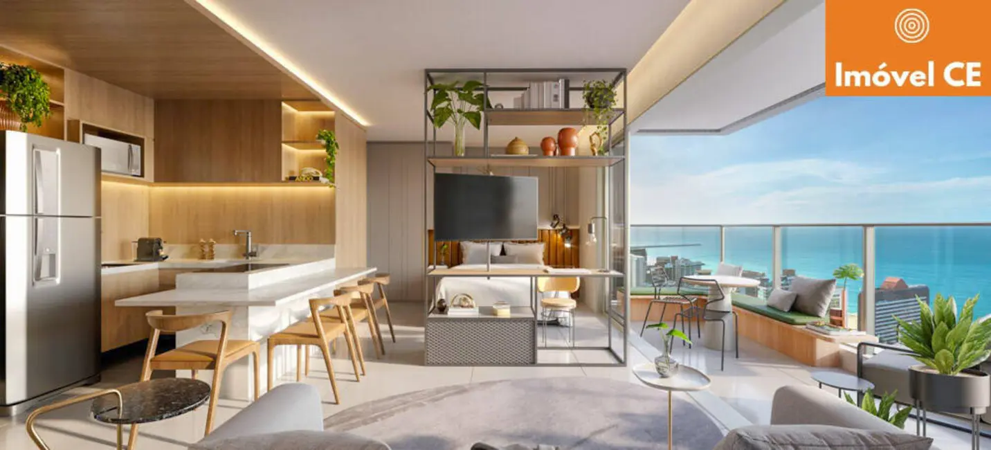 Foto 8 de Apartamento com 1 quarto à venda, 40m2 em Meireles, Fortaleza - CE