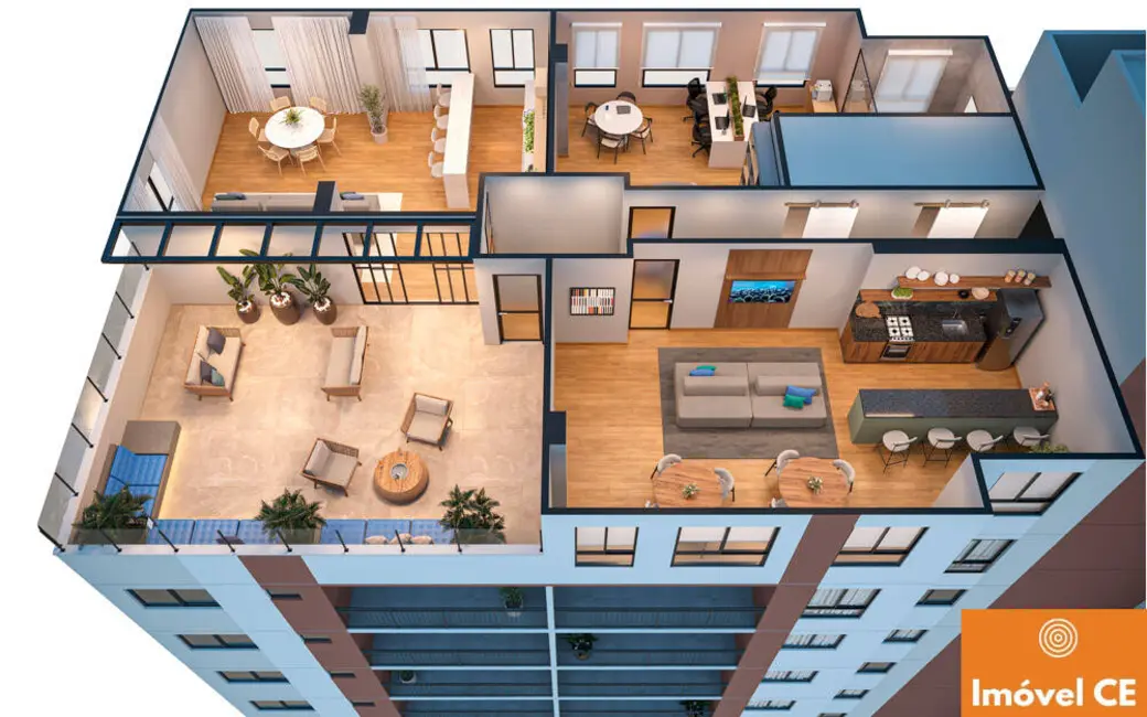 Foto 2 de Apartamento com 2 quartos à venda, 48m2 em Praia do Futuro II, Fortaleza - CE
