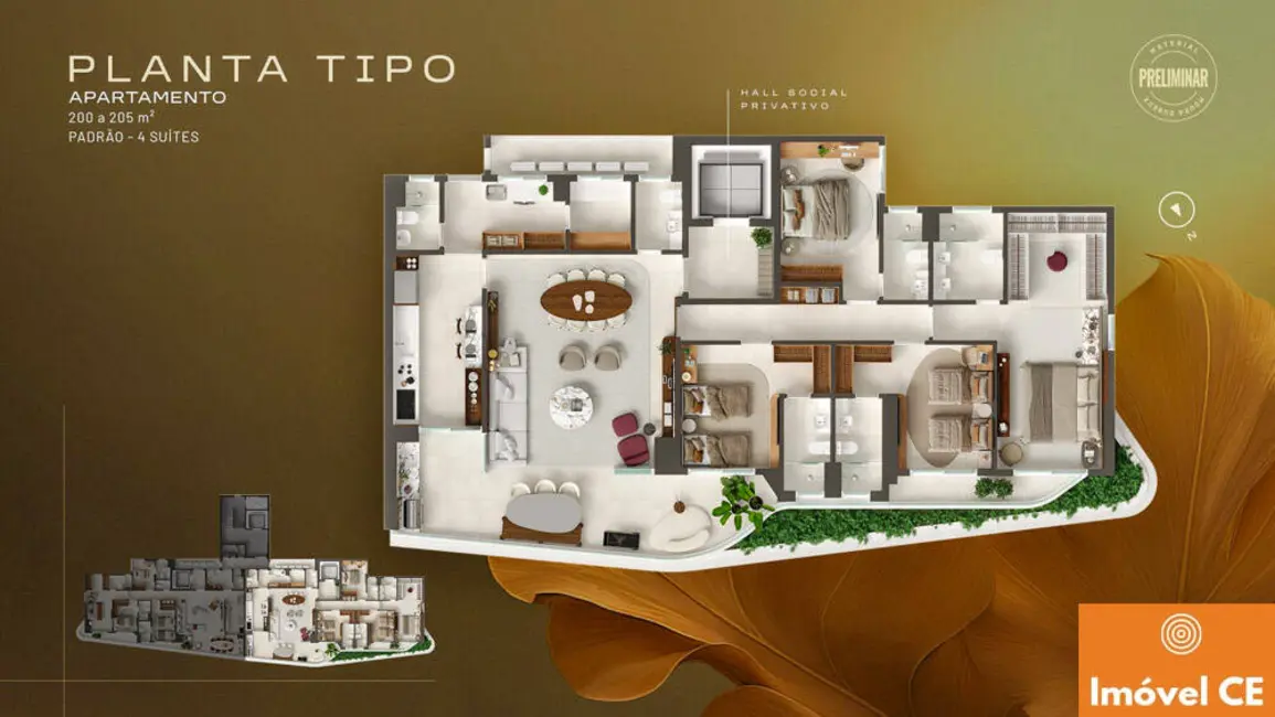 Apartamento com 4 quartos à venda, 165m2 em Aldeota, Fortaleza - CE - imagem 6 Foto 6 de Apartamento com 4 quartos à venda, 165m2 em Aldeota, Fortaleza - CE