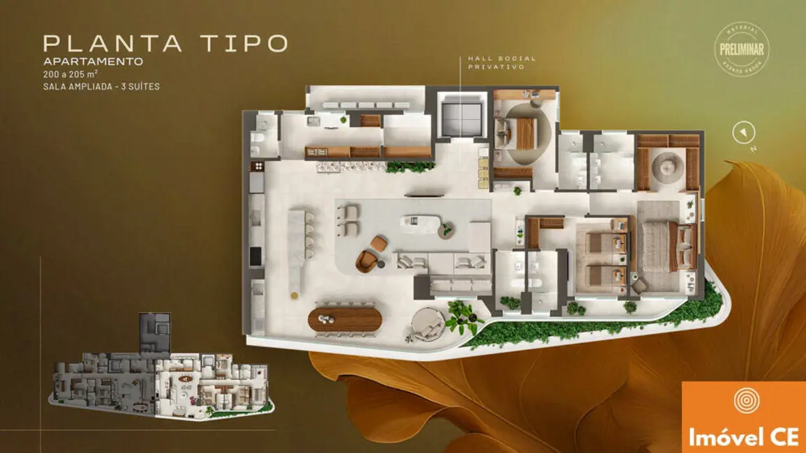 Apartamento com 4 quartos à venda, 165m2 em Aldeota, Fortaleza - CE - imagem 8 Foto 8 de Apartamento com 4 quartos à venda, 165m2 em Aldeota, Fortaleza - CE